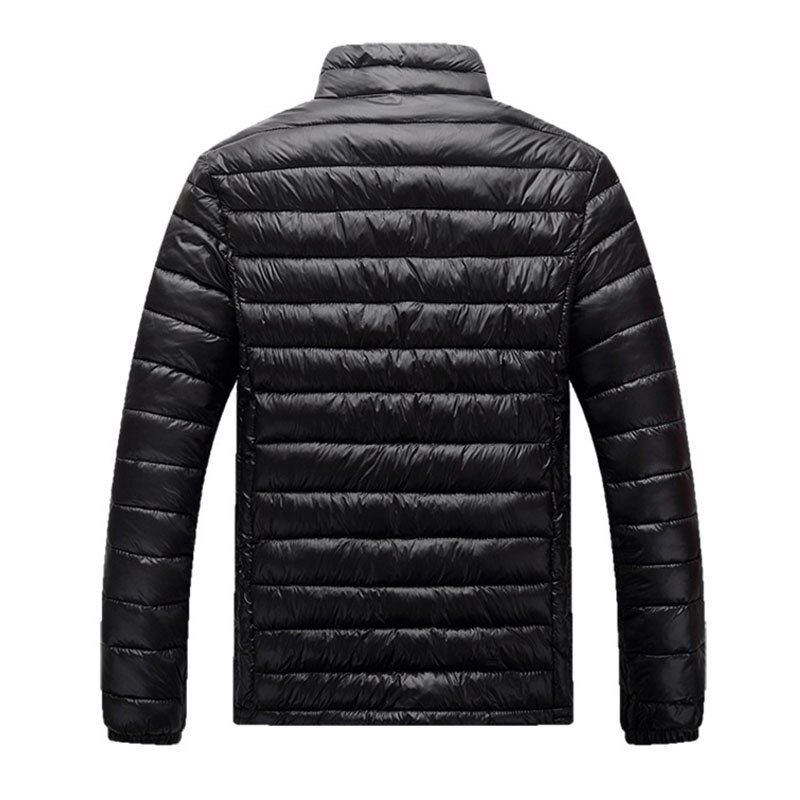 Plus Size 5XL autunno inverno uomo piumino ultraleggero giacca antivento portatile giacca da Trekking in poliestere
