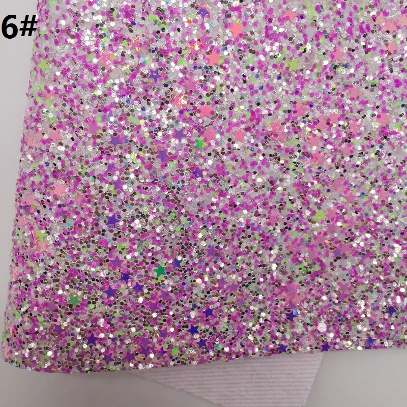 1PC 21X29CM Glitter Fabirc, Chunky Glitter Leer, glitter Lederen Lakens Voor Maken Bows LEOsyntheticoDIY T367A