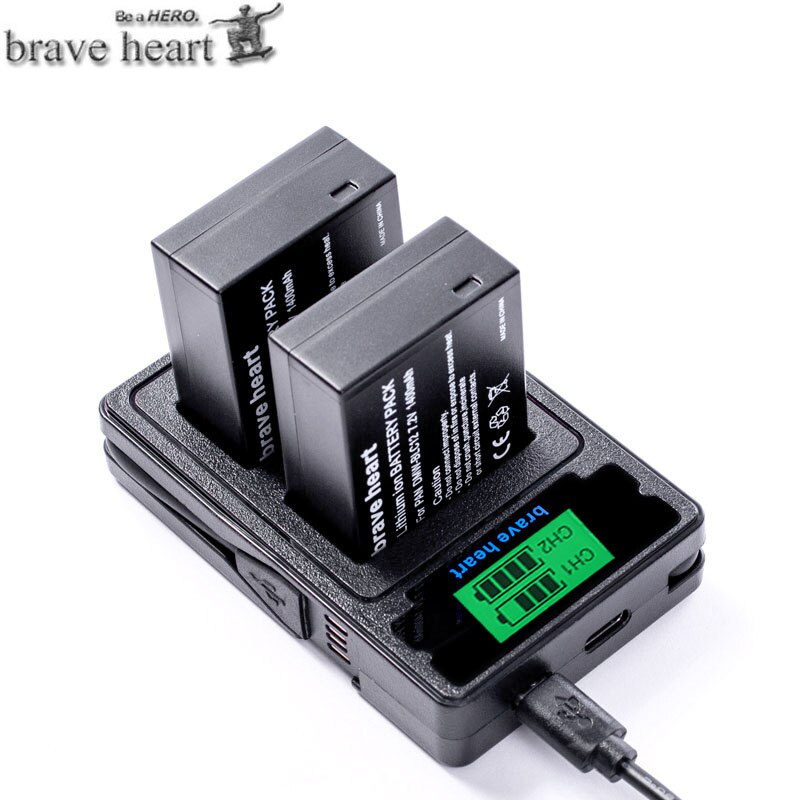 DMW-BLC12 DMW-BLC12E DMW BLC12 Li-ion Battery + USB Dual Charger for Panasonic FZ1000 FZ200 FZ300 G5 G6 G7 GH2 BLC12 battery
