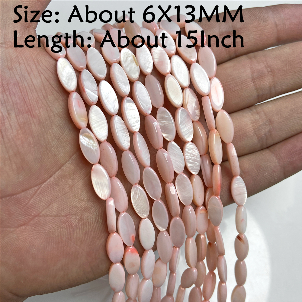 Natuursteen Schelp Kralen Charme Roze Losjes Spacer Kralen Geverfd Parelmoer Schelp Kraal voor DIY Armbanden Oorbellen Kettingen