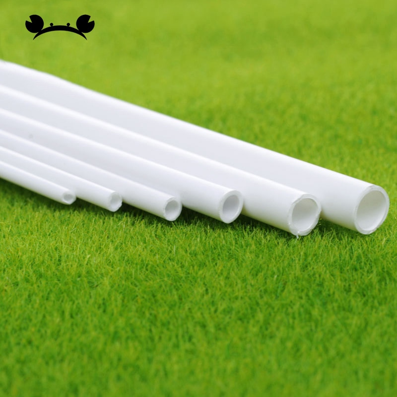 5pcs Dia 2-6mm ABS plastic round Pipe tube pipe model making scenery architectural constructions 250mm 500mm length