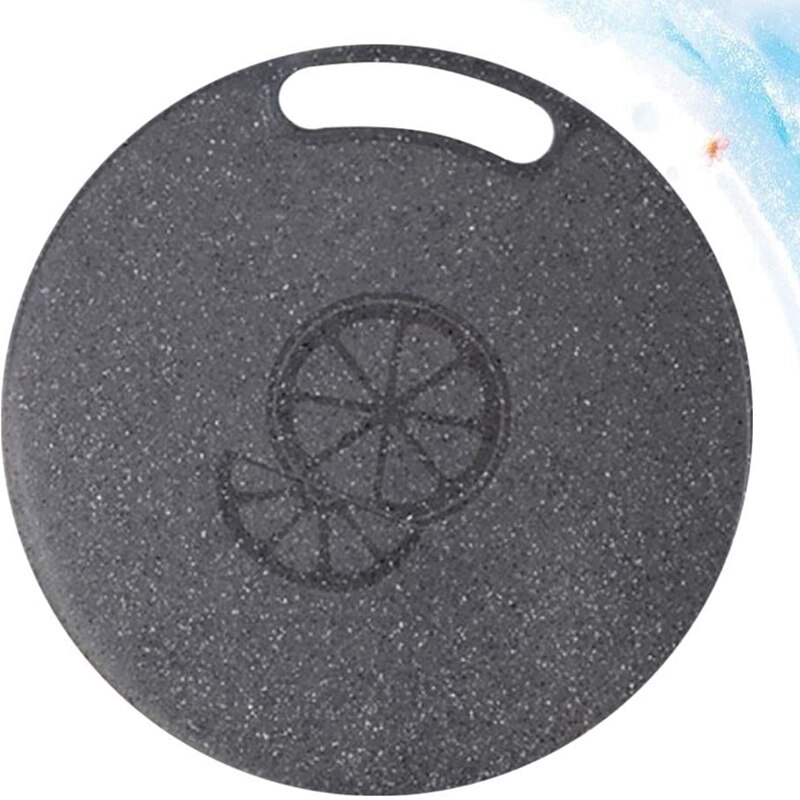 Cutting Board Plastic Kitchen Cutting Board Round Baking Board Fruit Vegetable Cutting Board with Handles