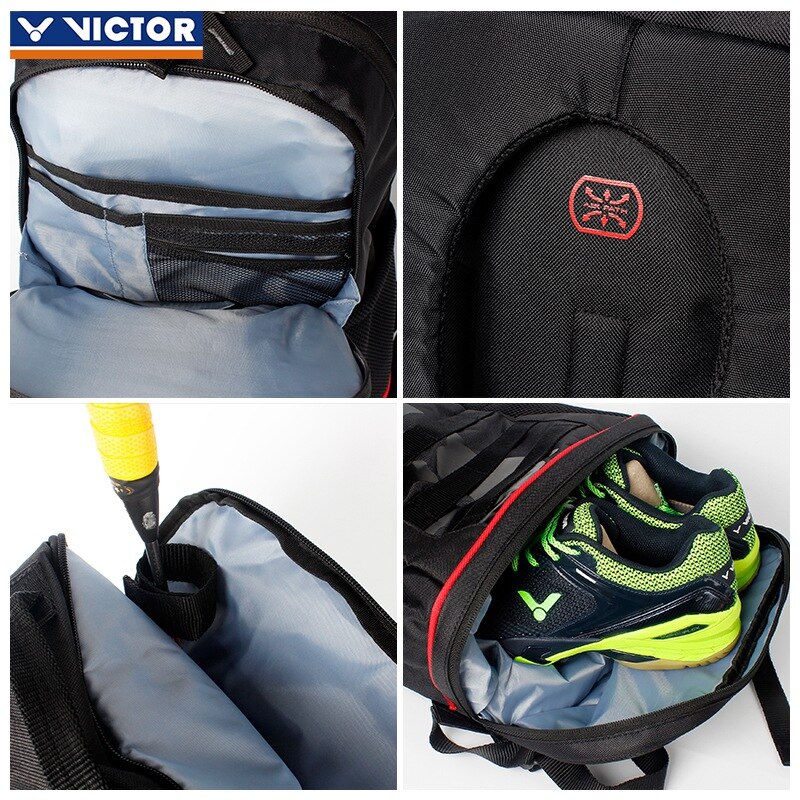 Original VICTOR Badminton racket Bag Backpack Men and Women Victor Waterproof Sports Bag BR3009 with