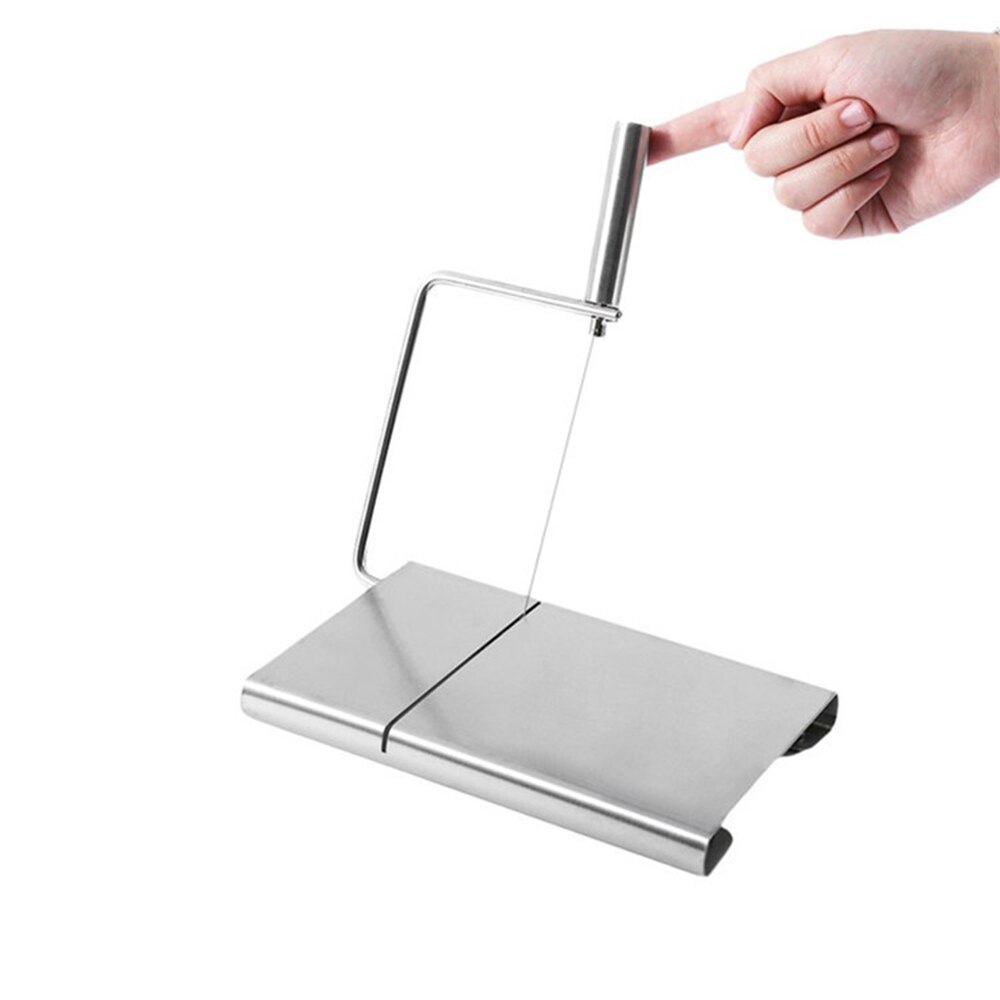 Rebanador de queso duro semiduro, separador de pan, rallador de ensalada de frutas con bandeja, herramienta para hornear, utensilio de cocina, 1 ud.