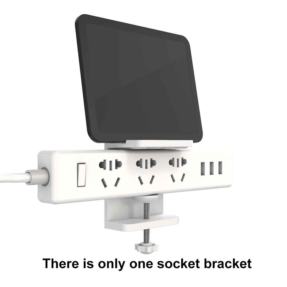 Office Wall Mounted Household Socket Bracket Accessories Power Strip Tablet Phone Storage Holder Multifunction Self