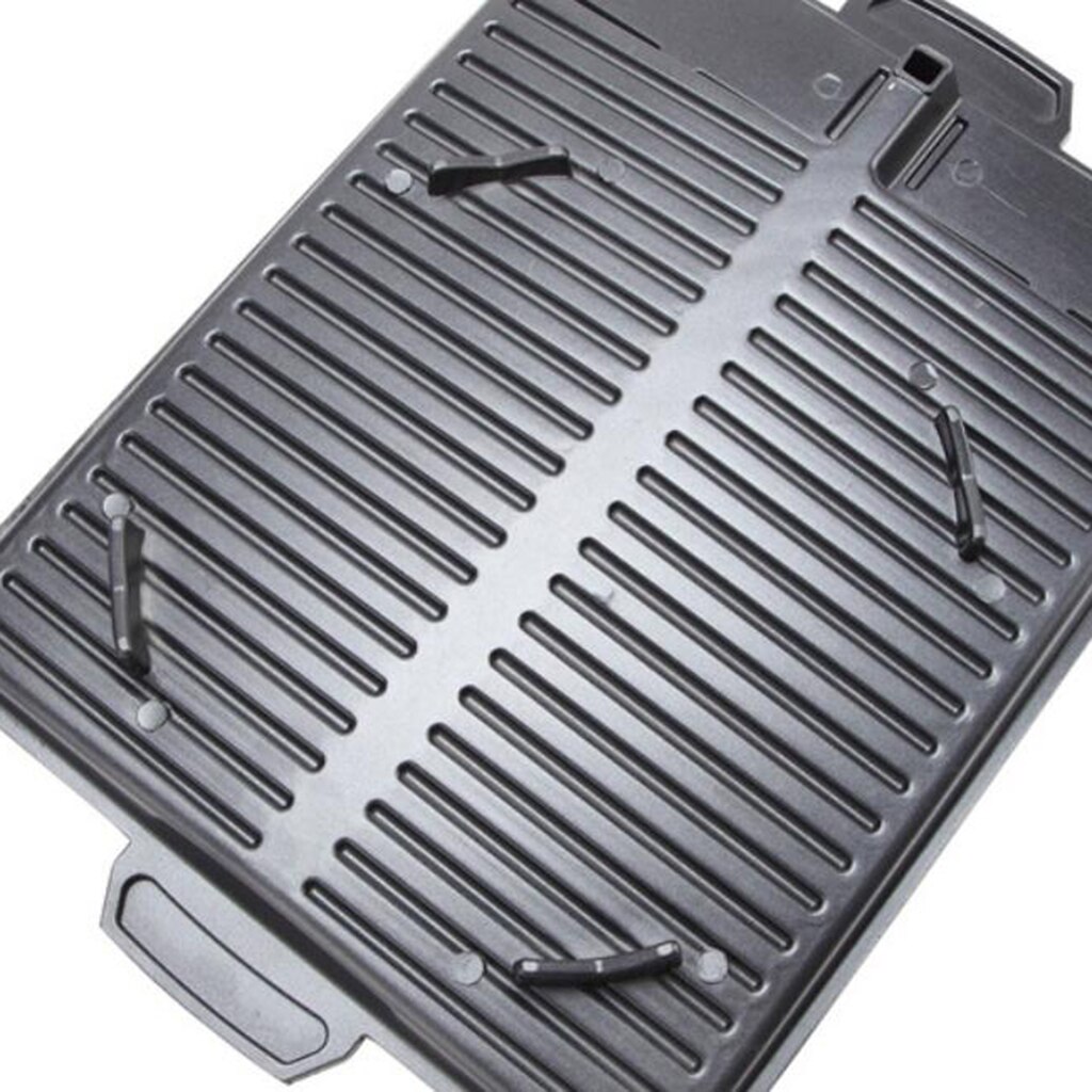 Portable BBQ Grill Pan Thicken Handle Korean Indoor Outdoor Picnic Accs