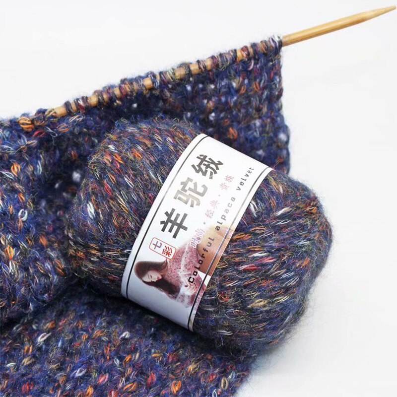 Fil de laine épais en alpaga, tricoté à la main, , coloré, aiguille, Crochet, fil, écharpe pour bébé, pull acrylique, , 2 pièces