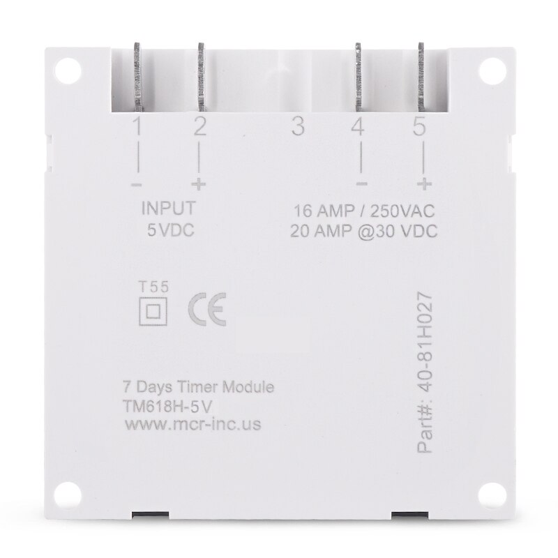 5VDC 7 Days Weekly Programmable Digital Electronic LED Timer Switch