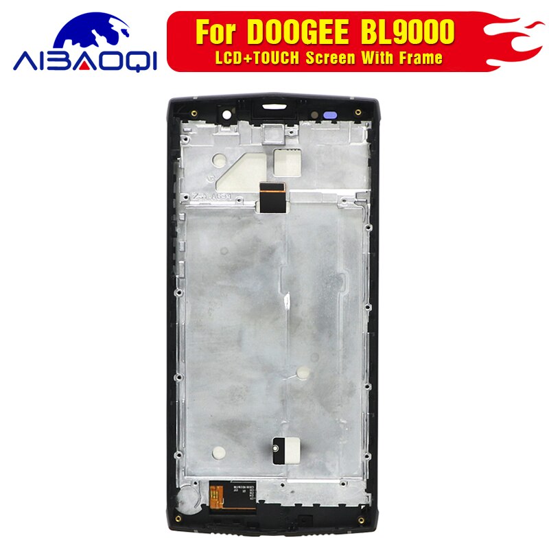 Original Touch Screen LCD Display For Doogee BL9000 Digitizer Assembly With Frame Replacement Parts+Disassemble Tool