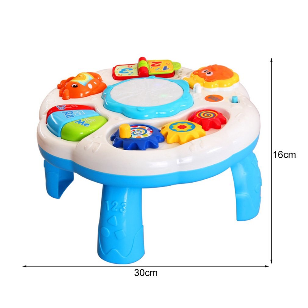 Baby Music Learning Table Multifunctional Game Table for toddlers with Colorful Light Sound Early Educational Toy for Children
