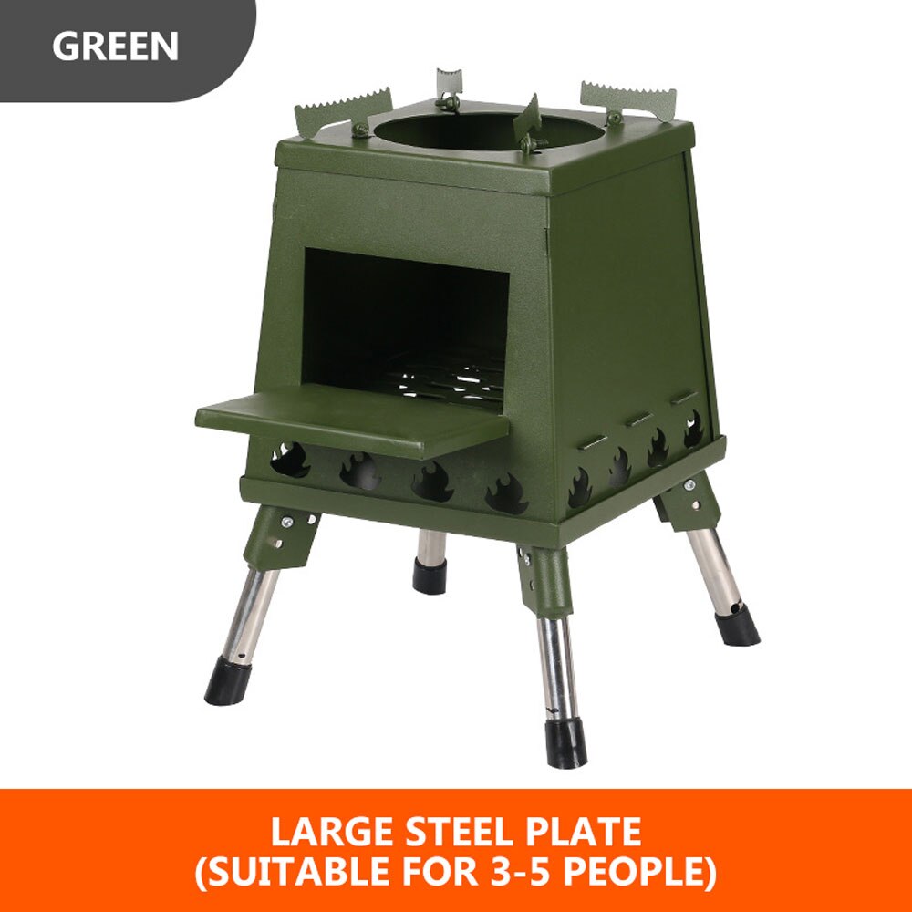 Portable Camping Cooking Stove Folding Stove Outdoor Heating Wood Tent Stove Tour Picnic Barbecue Stove