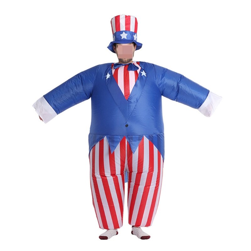 Cute Cartoon Cow Halloween Adult Cosplay Inflatable Suit Festive Party Clothing: 9FF501464
