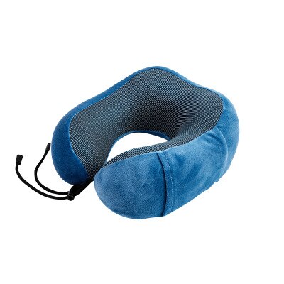 U-shaped Memory Schaum kopf Hals Kissen Weiche Langsam Rebound Raum Reise lagerung Flugzeug Flug kissen Gesundheits Kissen: blue