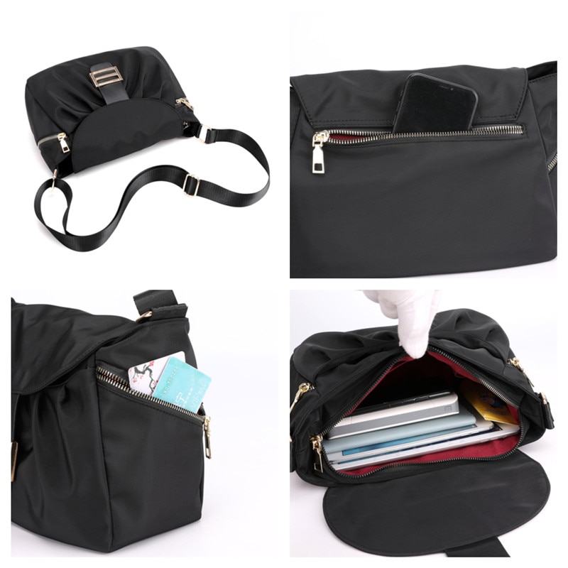 Vrouwen Nylon Schoudertas Waterdichte Messenger Winkelen Handtas Vrouwelijke Doek Reizen Casual Crossbody Tassen Dames Tote