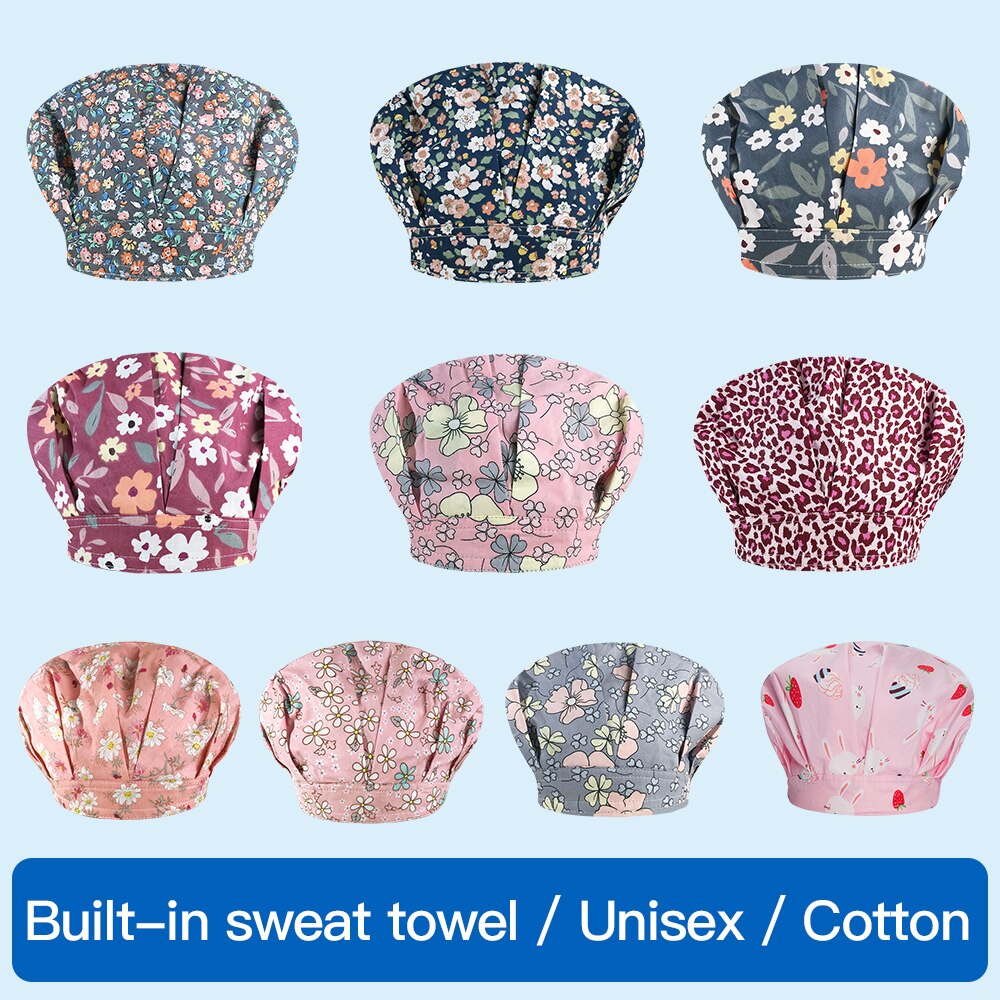 cartoon Anima druck schweiß-absorbent Peeling hut Kosmetikerin nette hut labor männer und frauen Scrubs flauschigen caps