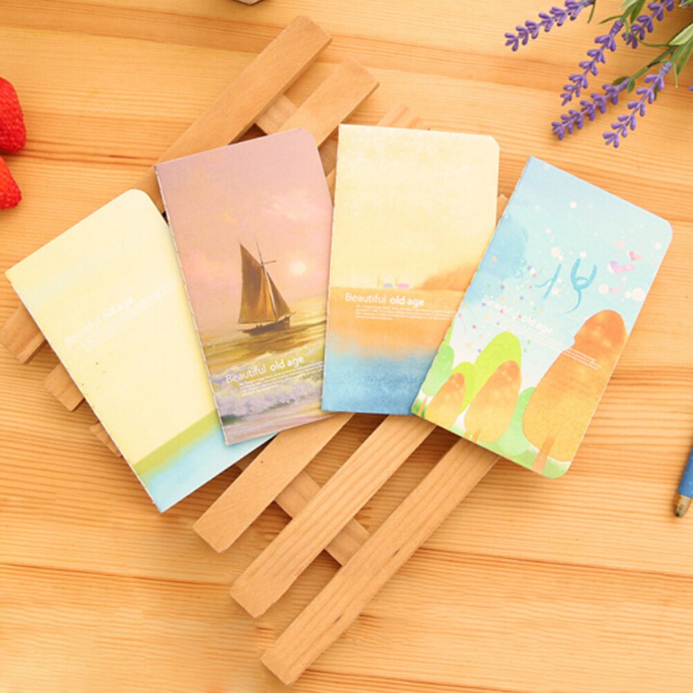 Mini diarios de bolsillo, cuaderno de notas de papel, diario para viajeros, suministros escolares bonitos, papelería de oficina para niños