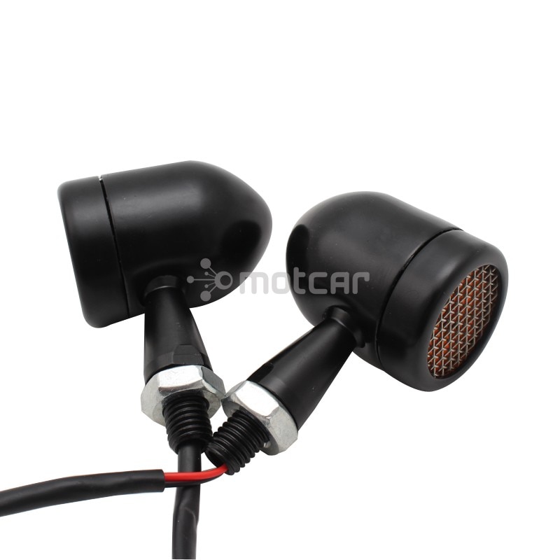 Indicador de señal de giro LED para motocicleta, luz trasera de freno, intermitente Universal de 10mm para Harley Sportster XL1200 883 Softail