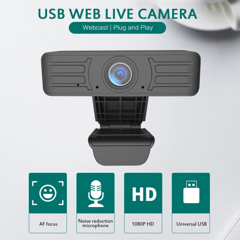1080P 720p HD Webcam With Mic PC Desktop Web Camera Cam Mini Computer Web Camera Video Recording Work