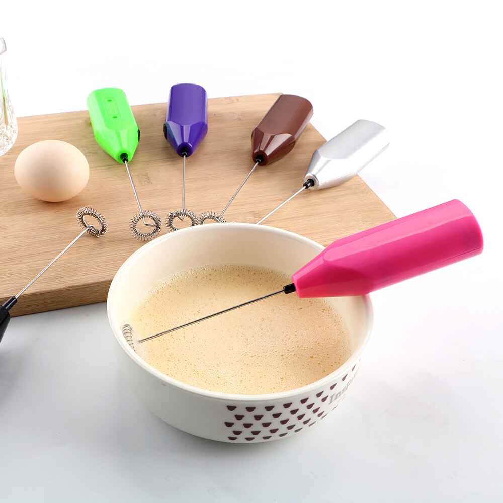 Electric Egg Beater Mini Handheld Stirrer Milk Drink Coffee Whisk Mixer Kitchen Accessories Milk Coffee Frother Foamer Gadgets