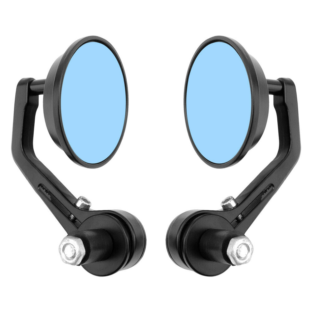 Runde 7/8 "Lenker Aluminium Legierung Motorrad Rückspiegel Moto Bar Ende Motor- Seite Spiegel Motorrad Cafe Rennfahrer Zubehör