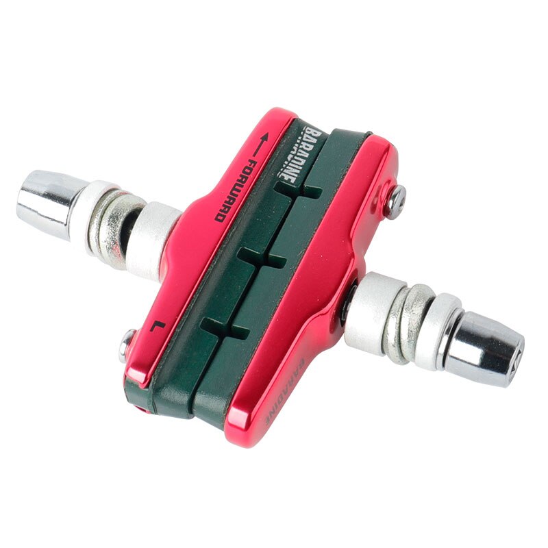 Baradine Ceramics Rims V-Brake Blocks BMX Folding Bicycle Brak Pad Linear Pull Friction Wheel Brake Replaceable Compound Inserts: 470CV-4 Red