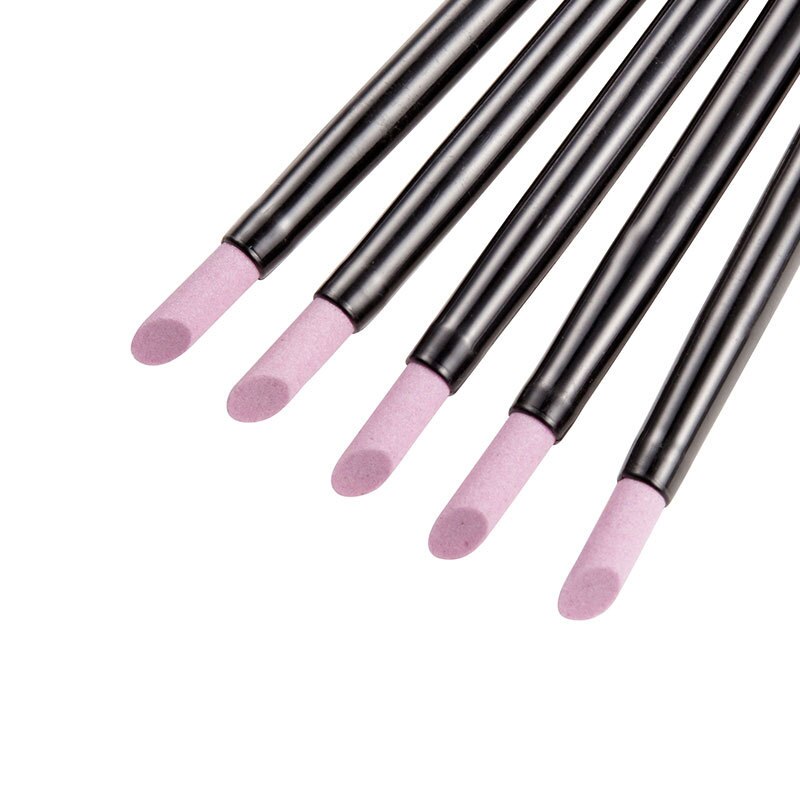 Huiyun 1/5Pcs Quartz Stone Nail Art Scrub Pennen Molen Manicure Trimmer Dode Huid Cuticula Remover Matte Professionele care Tool Pen