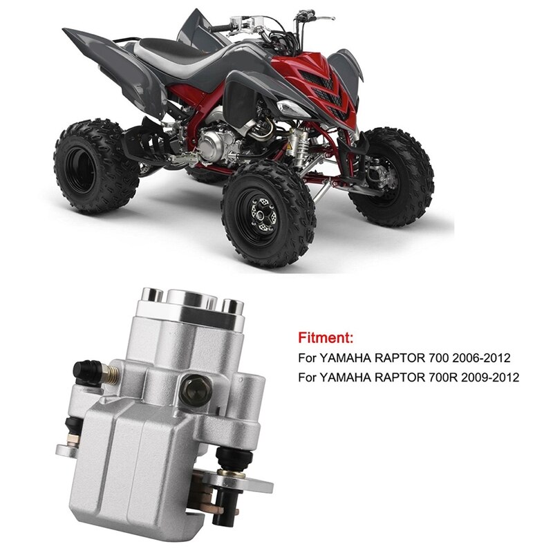 Rear Brake Caliper for 2006 Yamaha ATV Raptor 700 700R with Pads ATV Accessories