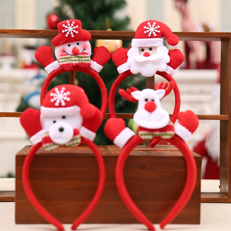 Christmas cartoon headband with lights party headband headband christmas hat christmas