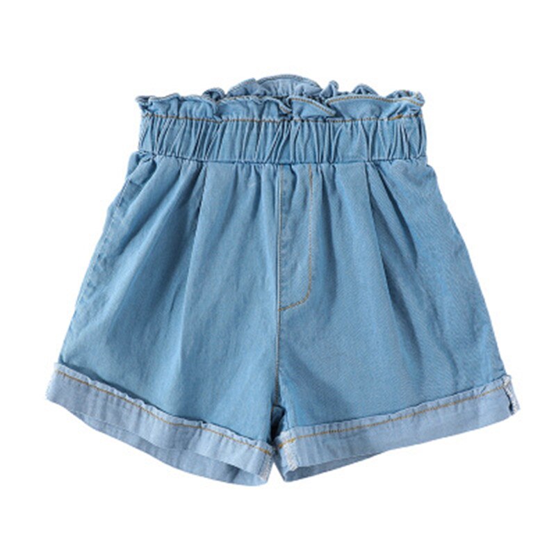 Jean 2-7 ans jupes d'été fille licorne arc-en-ciel filles enfants jupe en jean bébé enfants bambin jupe plissée tutu rok: Sky Blue / 8T