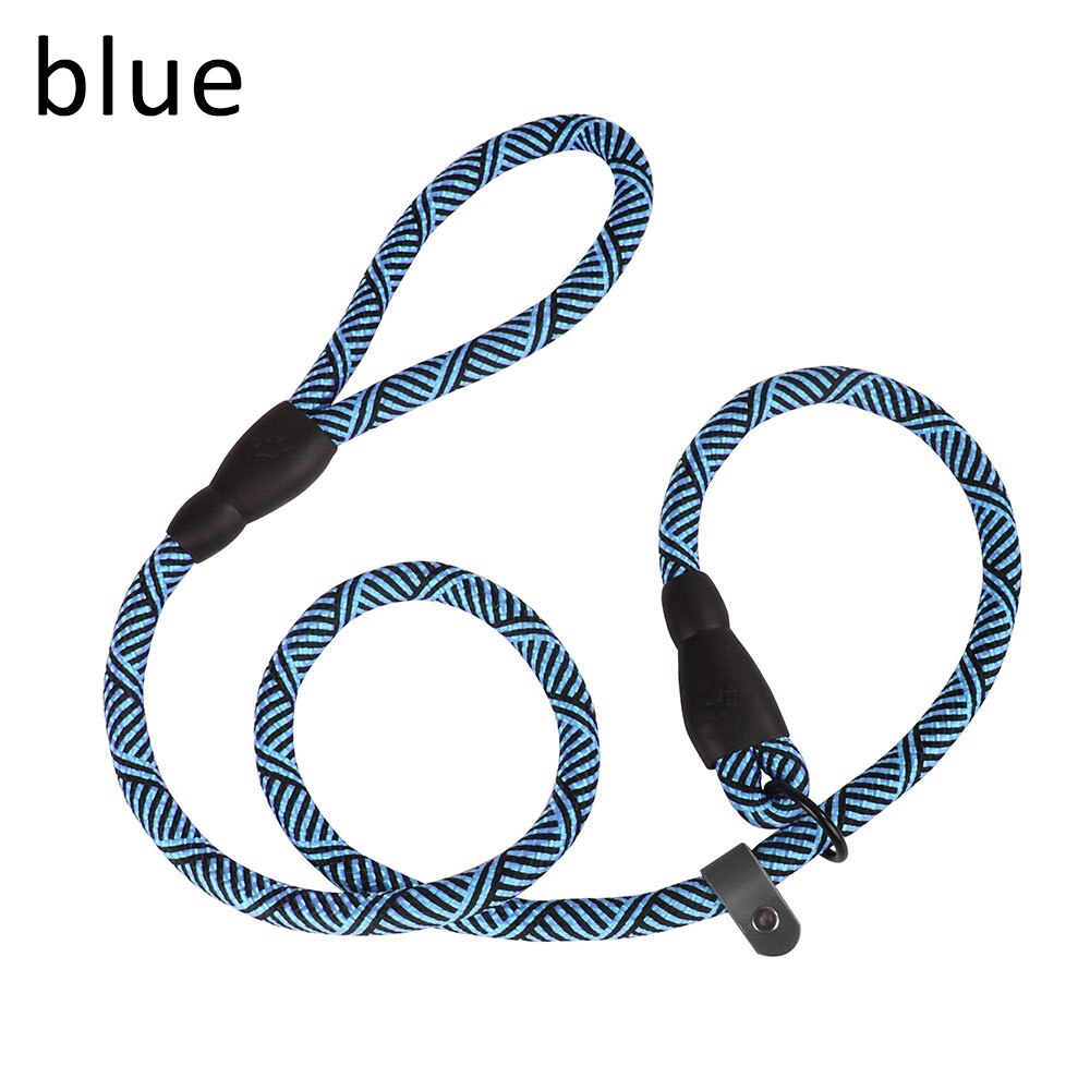 1.2m Durable Dog Leash Golden Retriever Medium Large Dog Collar Leashes Reflective Lead Rope For Labrador Husky Rottweiler: blue
