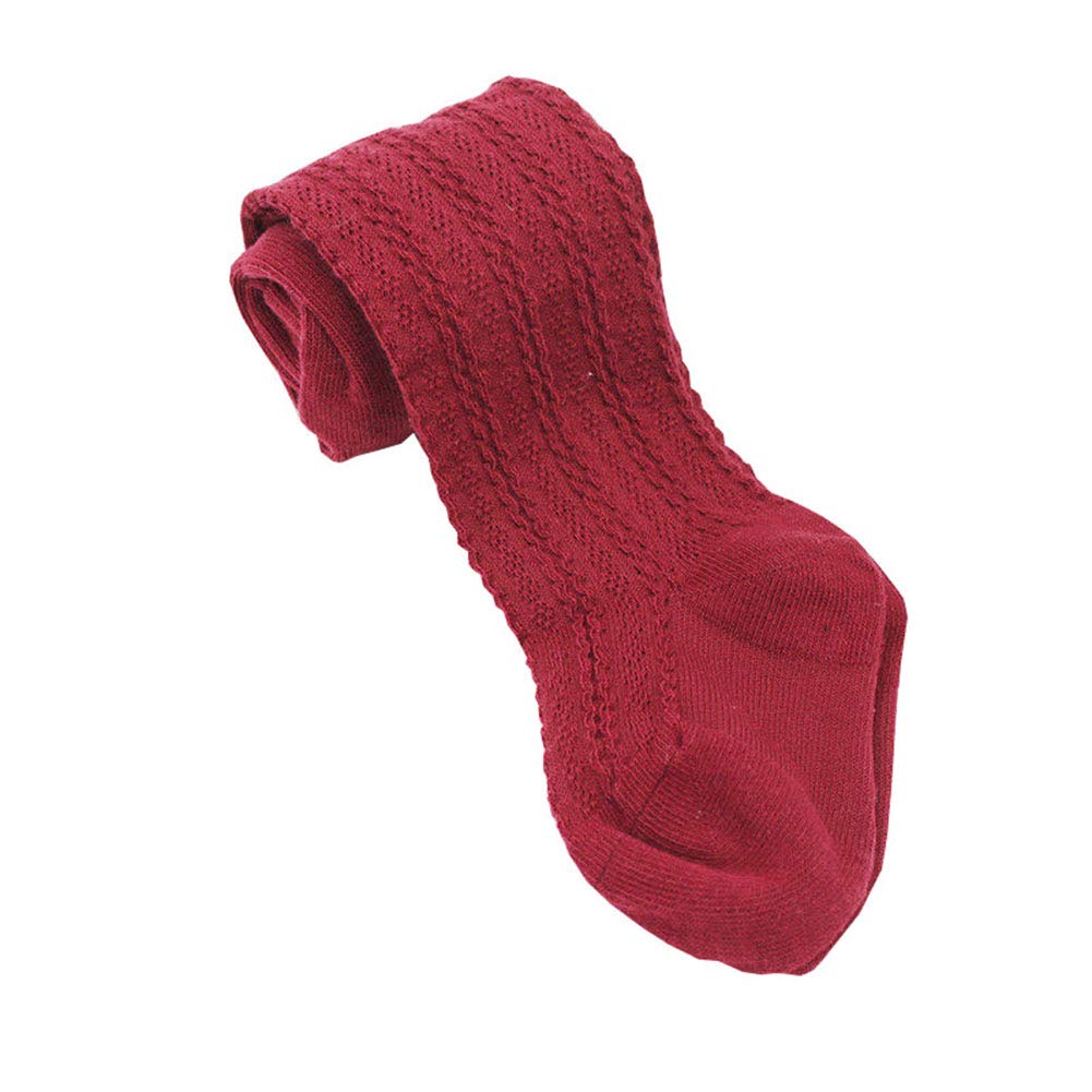 Baby Strümpfe Neugeborenen Baby Strumpfhosen Kleinkind freundlicher Mädchen Strumpfhosen 100% Baumwolle Warme Strumpfhosen Art Strumpfwaren Strümpfe 6M-3T: Wein-verrotten / 2-3 Jahre