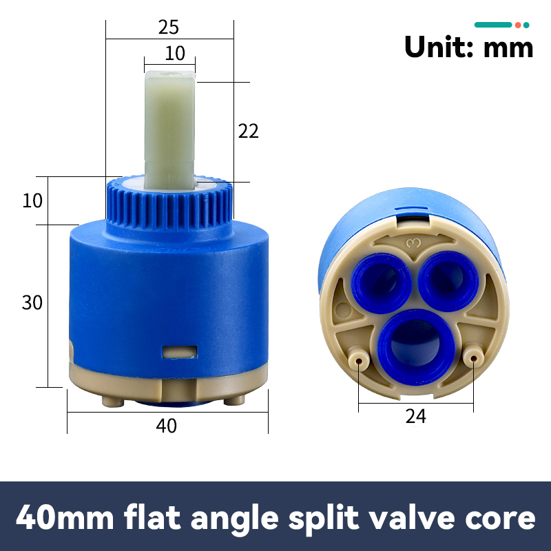 Faucet Valve Core Standard Ceramic Cartridge Replacement Parts for Faucet Valve Shower Valve Core Water Mixer Faucet Splitter: 15