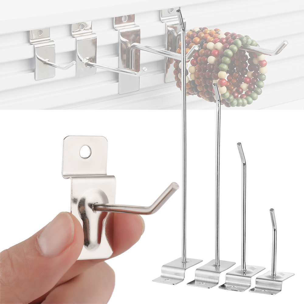 5 stk gittervæg metal display kroge opbevaringsstativer detail butik pind sikkerhedsvarer hylde netholder hænge passer panel pegboard krog