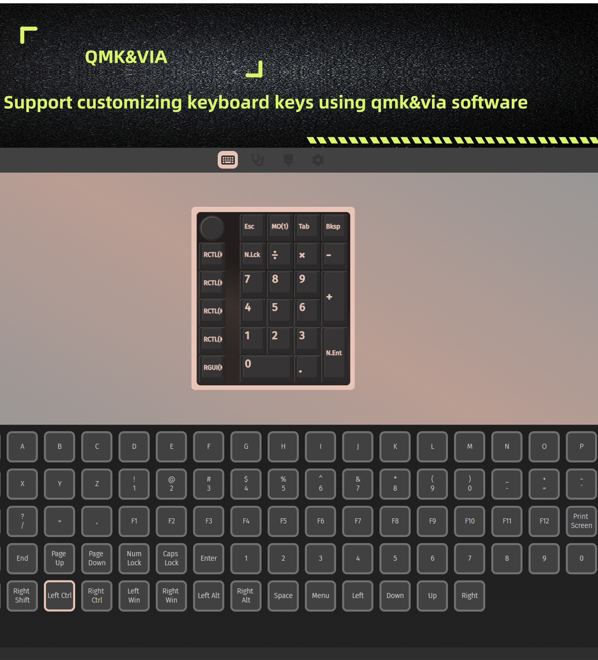 ZUOYA GMK26 QMK/VIA Gasket Number Pad Bluetooth 5.0/2.4ghz/Wired Swappable Numpad Programmable for Win/Mac