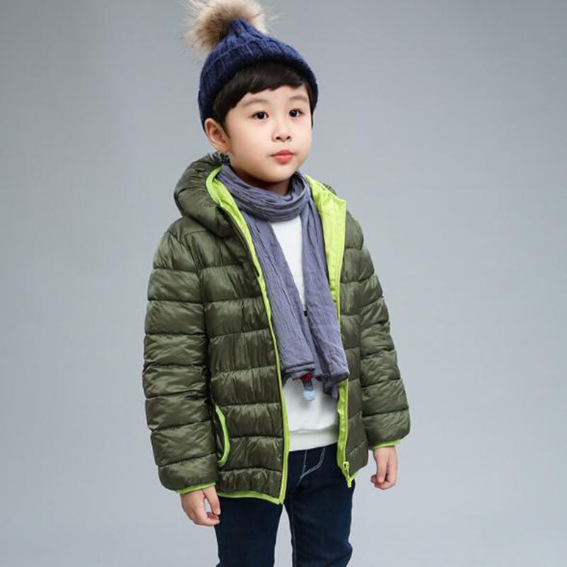 Warme Jas Hooded Winterjas Jongen 5 Kleuren Sneeuw Baby Kleding Katoen Sneeuw Dragen voor Kids: Color 5 / 120cm