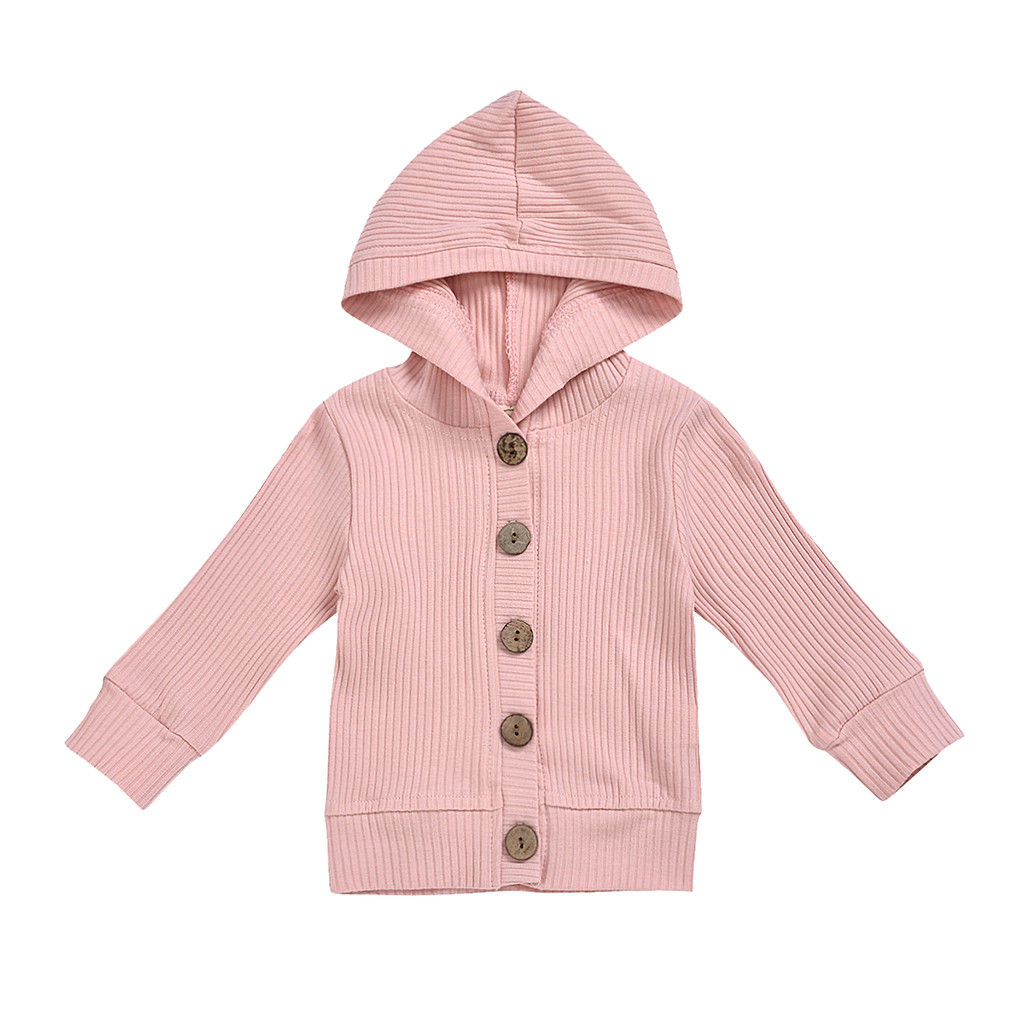 Peuter Baby Jongens Meisjes Lange Mouwen Winter Effen Winddicht Kapmantel Uitloper Baby Doek winter Abrigo de niños Детское пальто: Roze / 18m