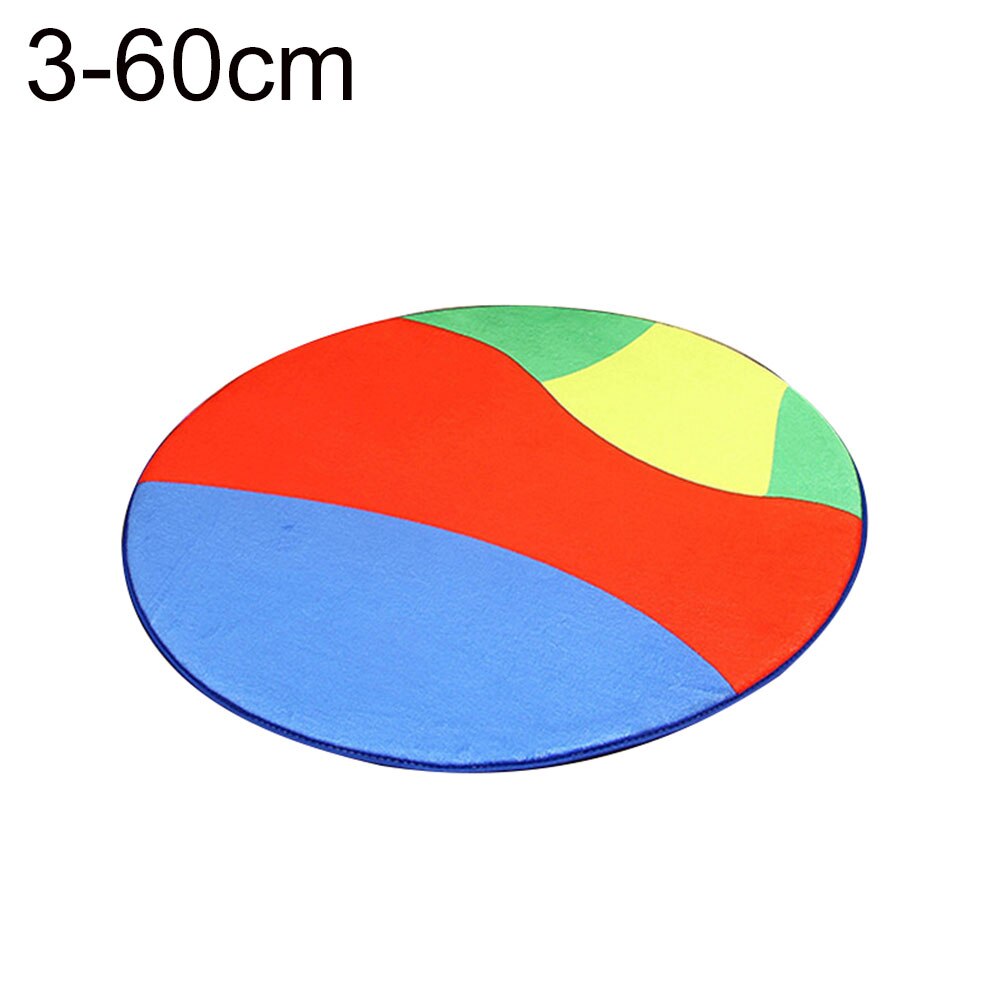 1pc Weiche Polyester Runde Fußball Basketball Muster Pad Computer Stuhl Matte Maschine Waschbar Teppich Teppich Home Decor 4 Farben: 3 60cm