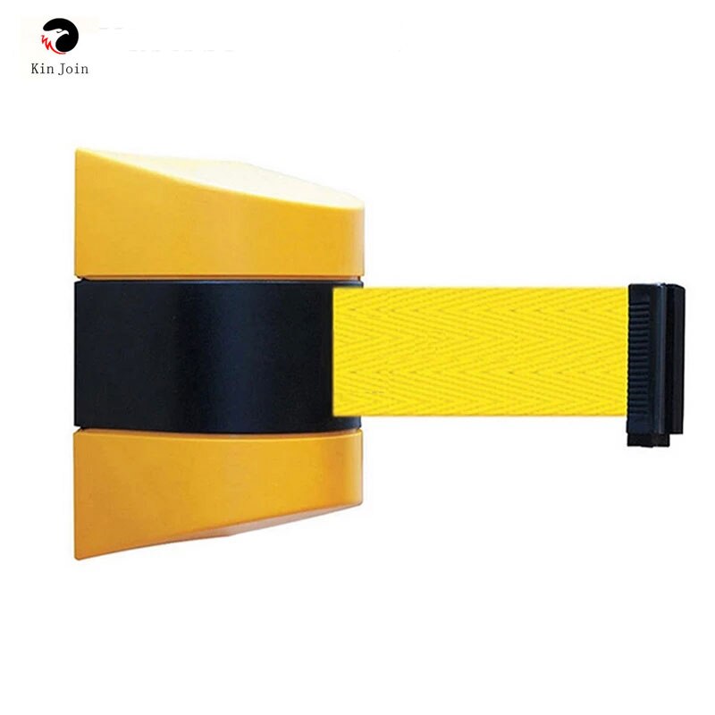 Bande de barrière rétractable de 10m, ruban de sécurité pour l&#39;entrepôt, atelier, contrôle de la couronne, coloré en option