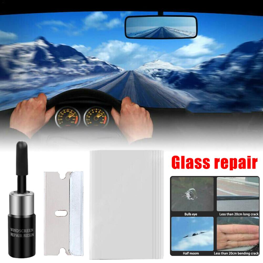 Hars Set Voorruit Diy Glas Kras Reparatie Vloeistof Auto Universele Fixing Tool Vensterglas Venster Crack Reparatie Onderhoud Gereedschap