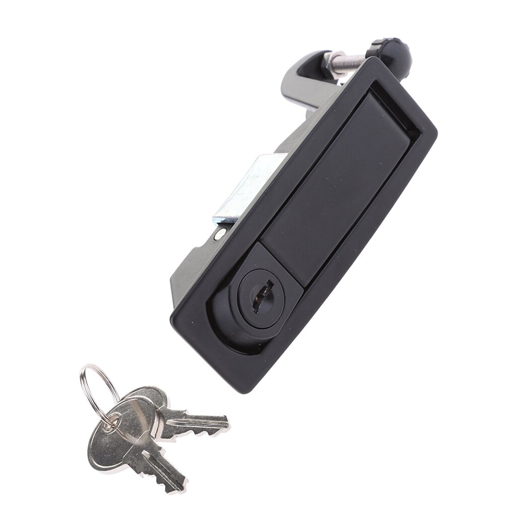 Black Compression Latch / Lever Lock For Horsebox, Trailers, Locker Doors