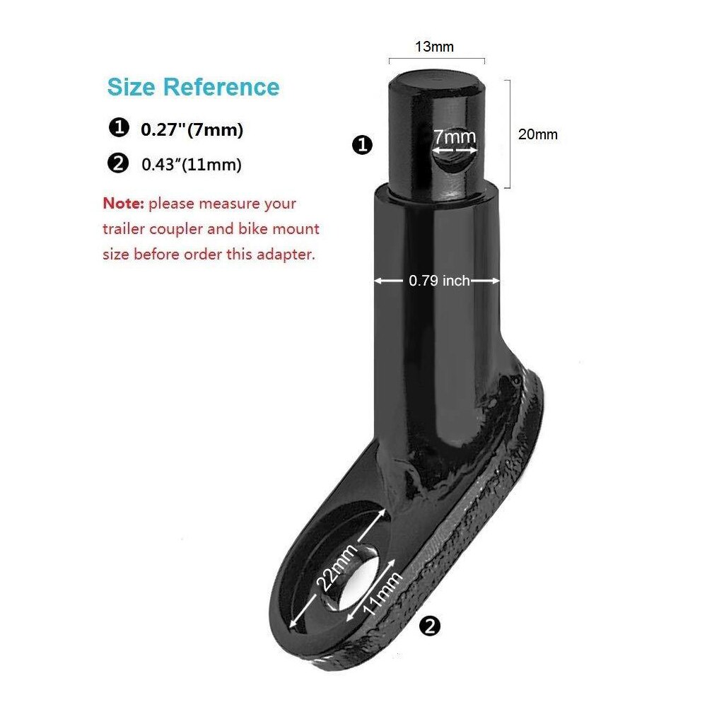 Stålophæng cykelkobling trailer kobling fastgørelse passer til qr aksler holdbar universal model let brug cykel tilbehør stativer