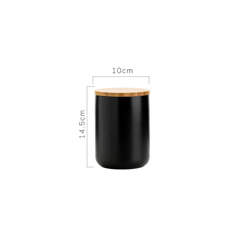 European Ceramic Storage Jar with Lid Marble Texture Kitchen Seal Cereal Dispenser Living Room Desktop Golden Stroke Candy Jar: C-medium