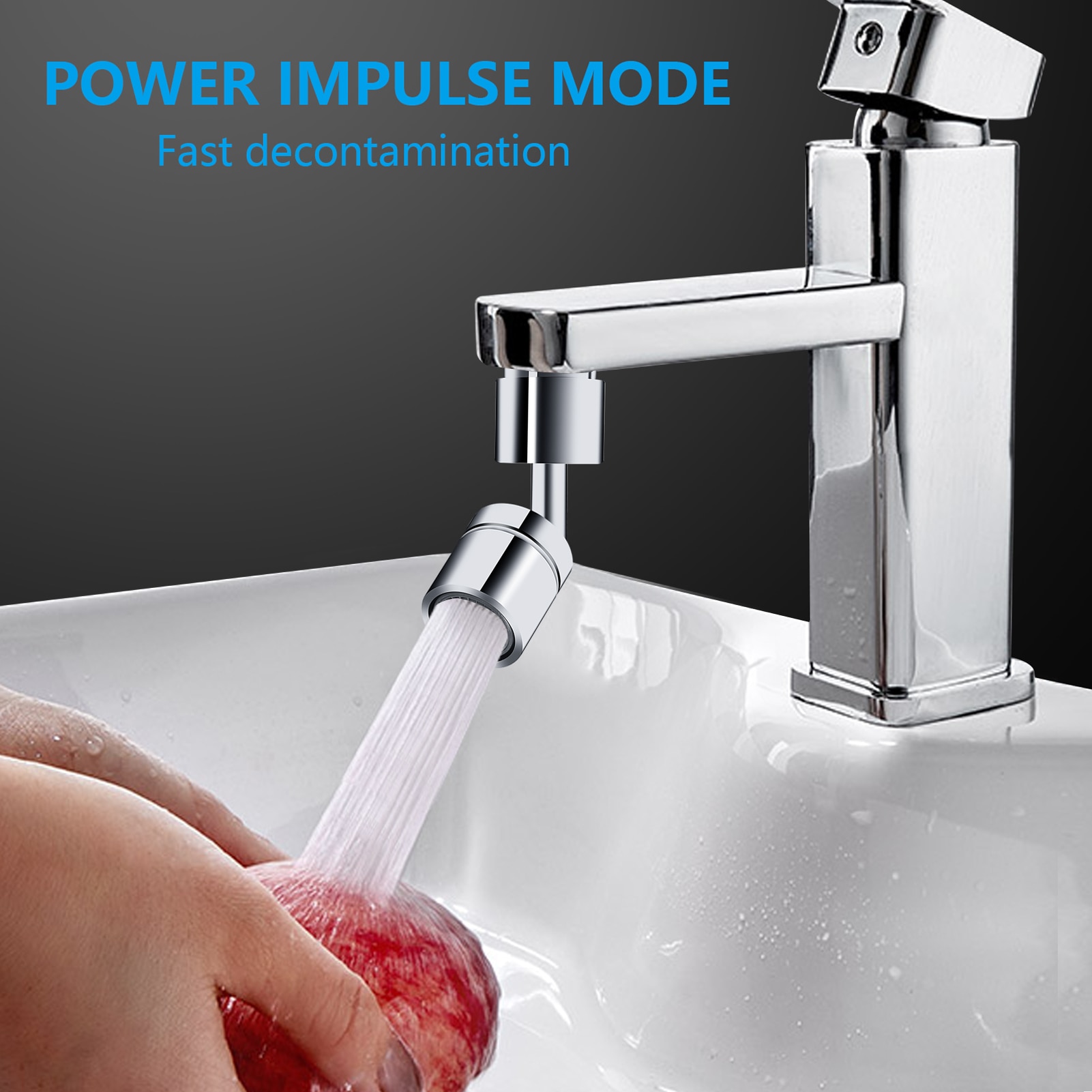 Sink Faucet Aerator 720° Swivel Sink Faucet Aerator Kitchen Bathroom Basin Water Mouth Flowers Prevent Splash Taps Tools