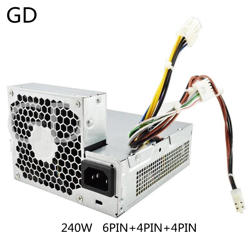 Fuente de alimentación Original para HP Compaq Elite, 611481, 611482, 8100, 8200, SFF, D10-240P1A, 8300 W, 240, 503376-001, 508152