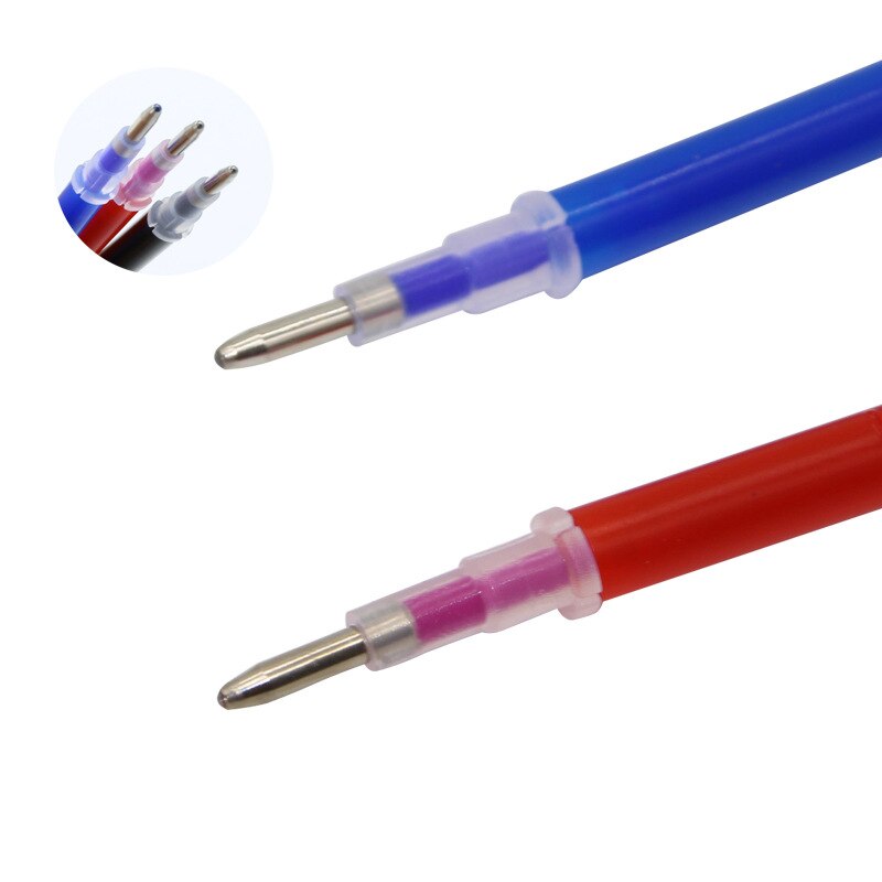 100 stk./pakning varmeindpakning fade-out stofmarkører kuglepen refills høj temperatur forsvindende markører læder beklædningsgenstand bindestreg klipning