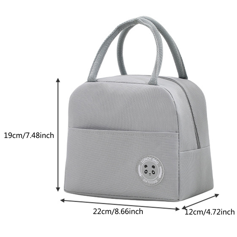 Torba termiczna na Lunch przenośna izolowana skrzynka Oxford termiczny pojemnik na zimne jedzenie szkolny piknik dla mężczyzn kobiet podróżny Lunchbox: Niebieski