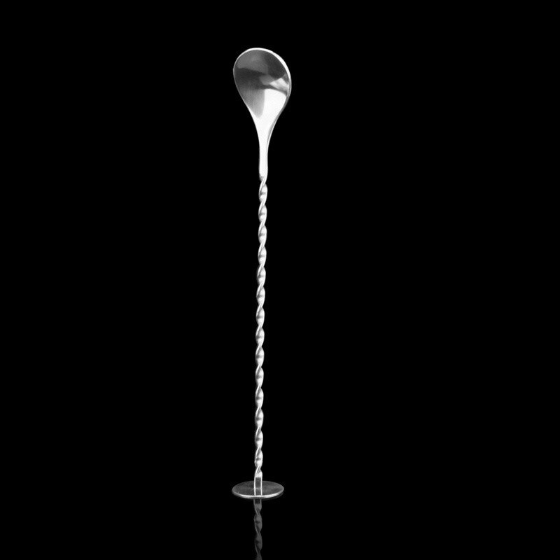 1pc Stainless Steel Bar Spoon Cocktail Drink Bartending Mixed Tall Drink Stir Bar Puddler Stirring Ladle Stirrer Bar Tools