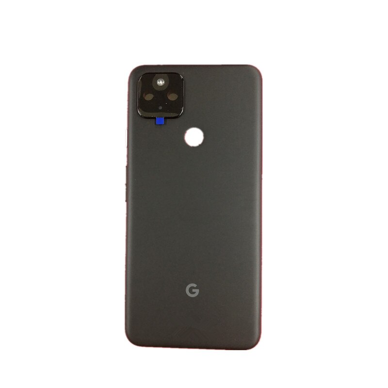 Back Cover For Google Pixel 4A 5G 6.2inch Housing Rear Door Phone Repair Replace Battery Case + Logo Camera Lens Side Buttons: black