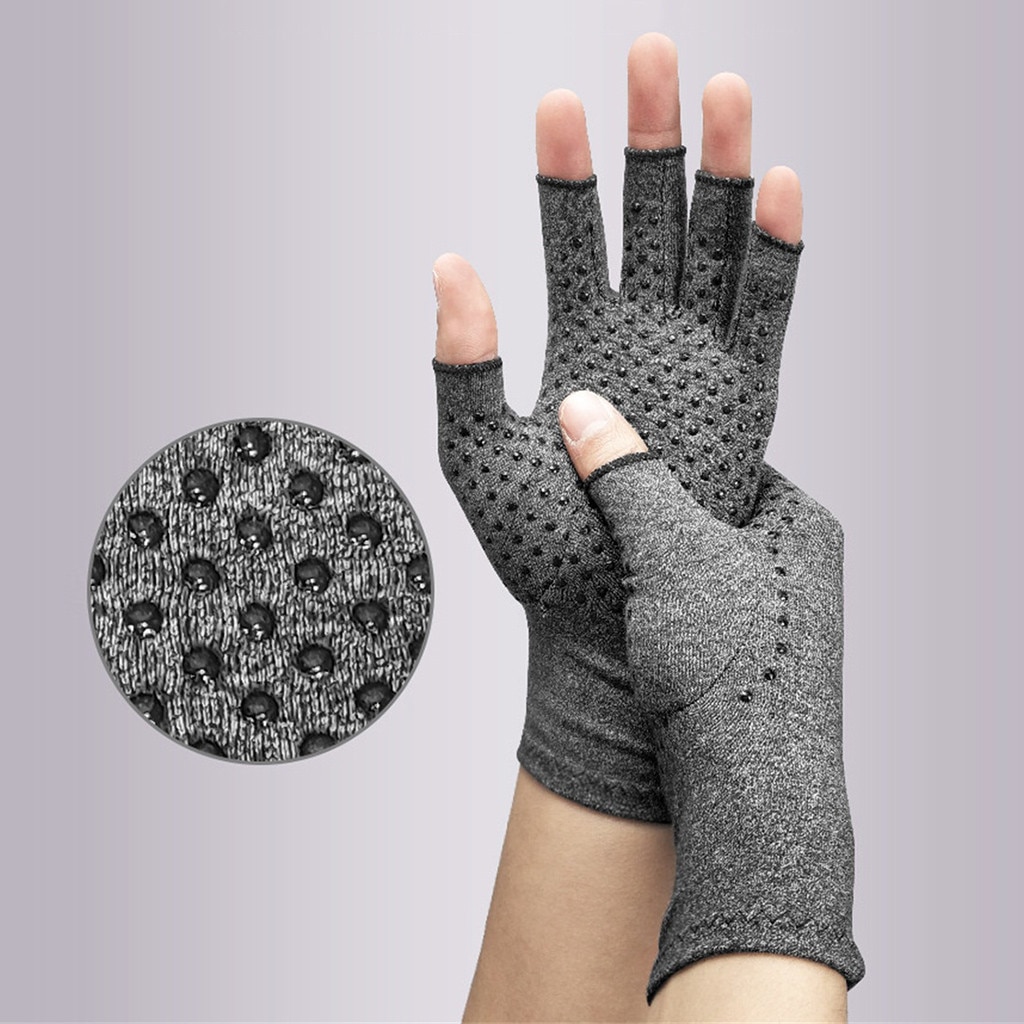 Men Women Arthritis Gloves Rheumatoid Compression Hand Glove For Osteoarthrit Half Finger Tendonitis Carpal Tunnel GlovesDPY3