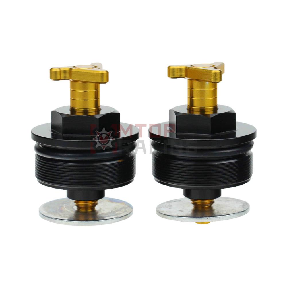 Tapa de horquilla de precarga para Yamaha XT660 43mm, pernos de horquilla triajustables